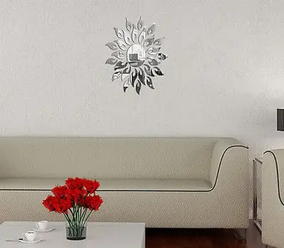 Солнечном свете современные акриловые зеркала стены Стикеры маленьких девочек