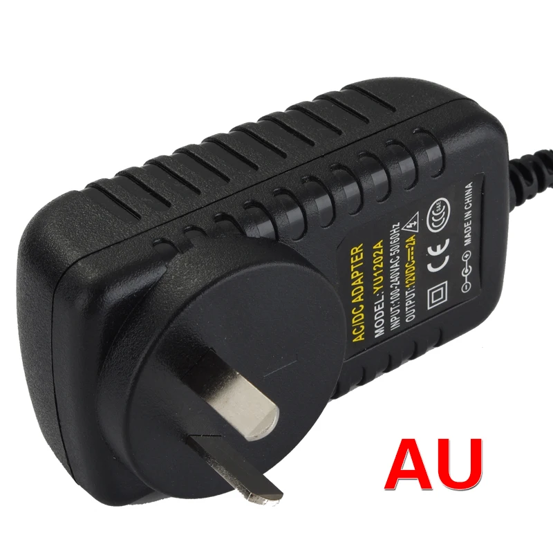 Кольцо DC 12 В 2A Питание адаптер для камер видеонаблюдения системы Eu/US/UK/АС Plug |