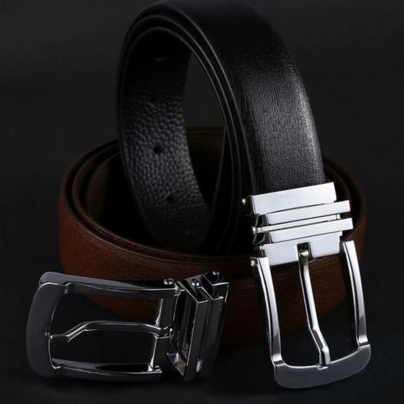 Hot Men Fashion Designer Belts Men High Quality Man Belt Brand Leather Stripes Square Buckle Trending Style Ceinture Homme