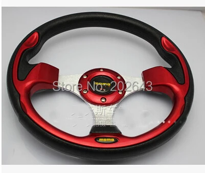 Красный производительность гоночный руль для автомобиля Авто 13 '馘 мм ПВХ с