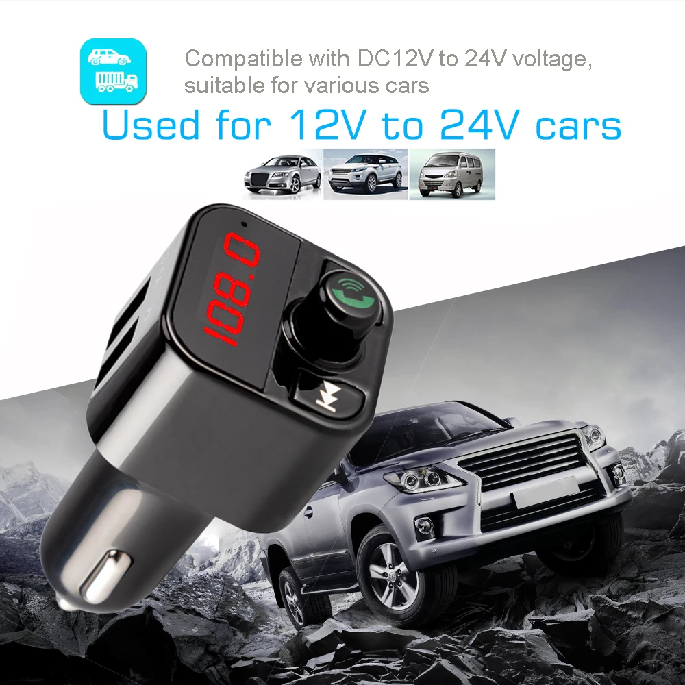 Fm-передатчик, беспроводной Bluetooth, FM модулятор, громкая связь, автомобильный комплект, lcd радио, аудио, Автомобильный mp3 плеер, 3.1A, двойной USB, автомобильное зарядное устройство