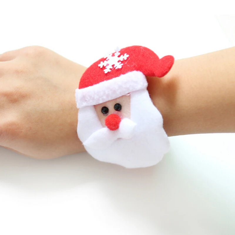 1PC Santa Claus Slap Circle Bracelet Xmas Gift New Year Party Toys christmas decorations for home Christmas Decoration | Дом и сад