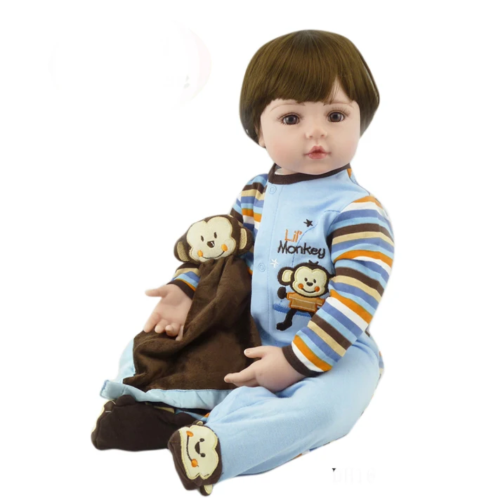 

22" reborn babies dolls for boys girls gift silicone vinyl reborn baby dolls real looking bebe alive reborn menino bonecas