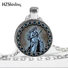 HZ--A524 новый стеклянный кулон богини Фрея Норвежское ожерелье ювелирные изделия стеклянный кабошон с фото ожерелье HZ1