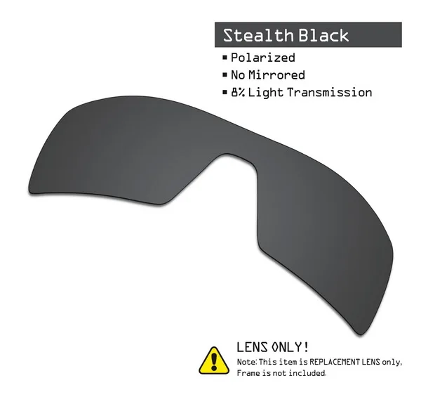 Stealth Black SmartVLT Замена поляризованных линз для Oakley нефтяной вышке солнцезащитные очки-несколько вариантов - Цвет линз: Stealth Black