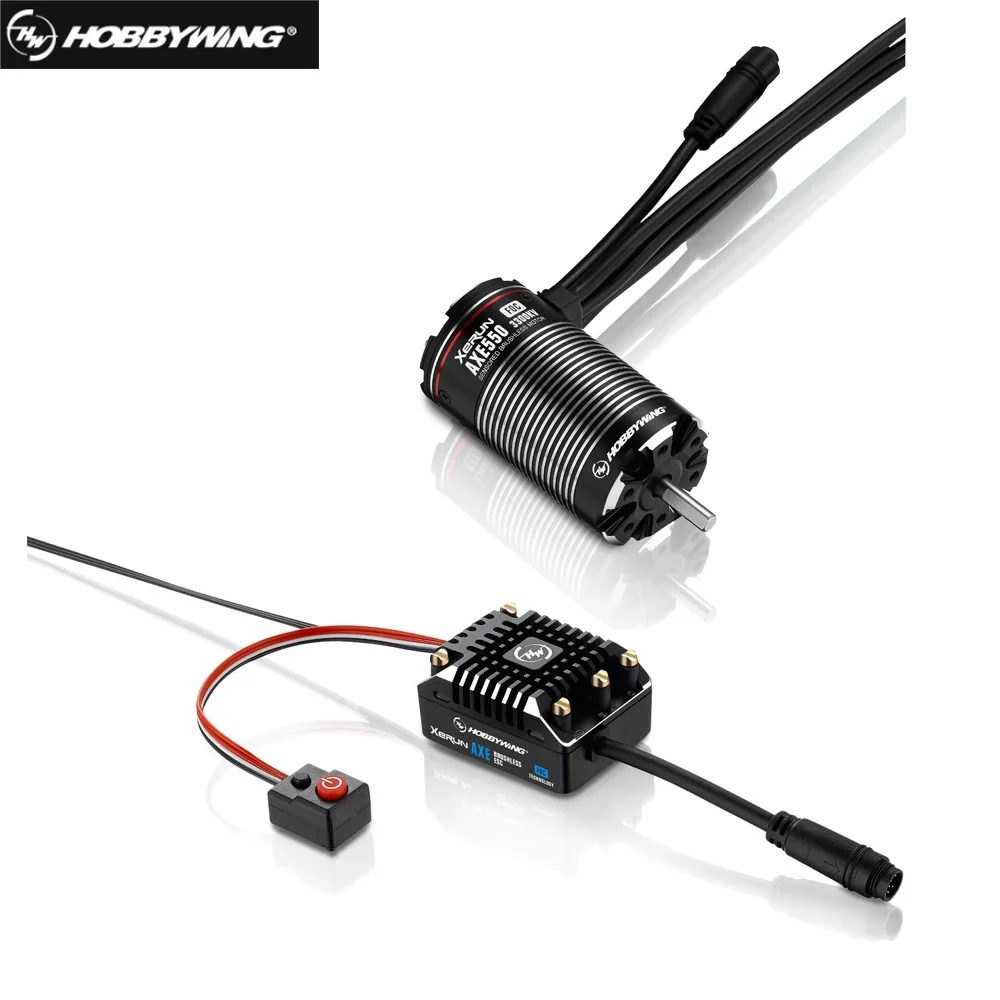 Hobbywing XeRun Axe бесщеточная система питания Foc AXE550 2700KV 3300KV с бесщеточным ESC для Rc 1/10 альпинистского автомобиля