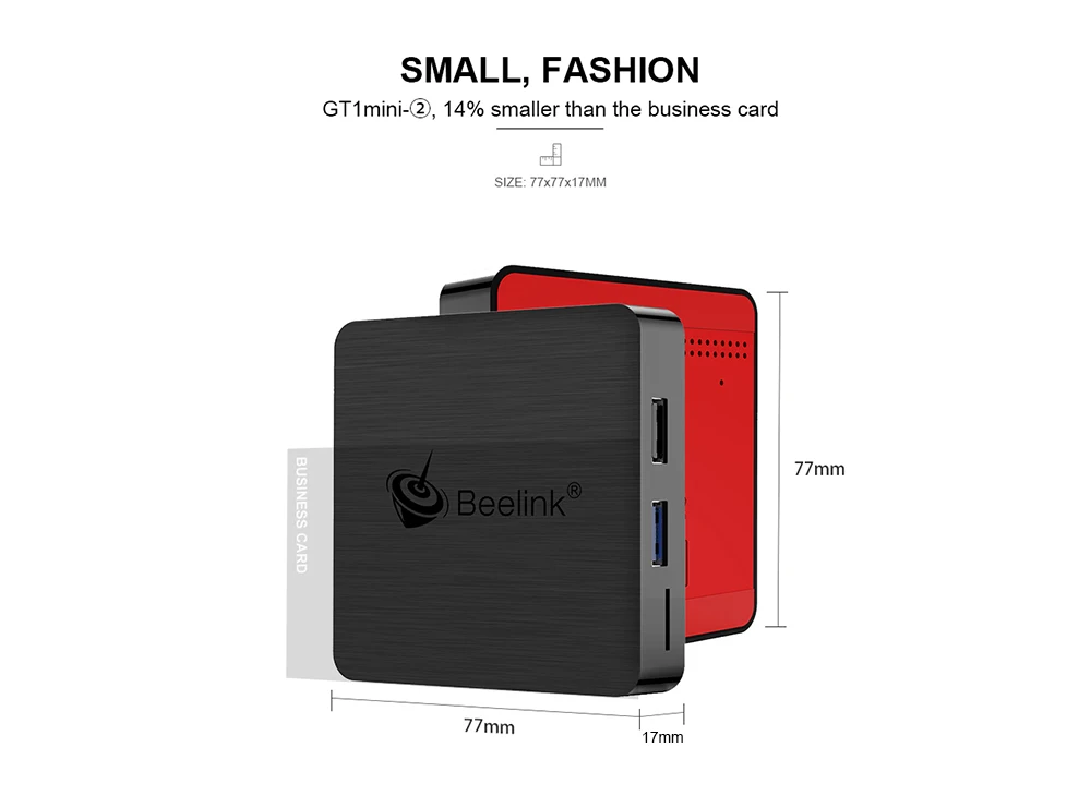 ТВ-приставка Beelink GT1 Mini-2 Android 9,0 Amlogic S905X3 4K HD 4GB 64GB 2,4G 5,8G WiFi 1000Mbps BT 4,0 tv Box с голосовым пультом дистанционного управления
