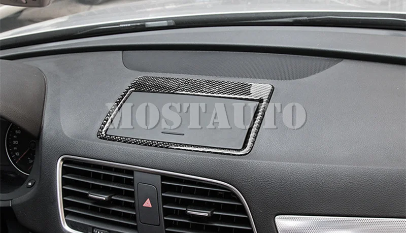 Для Audi Q3 8U углеродного волокна консоль gps навигации рамки накладка 2012- 1 шт