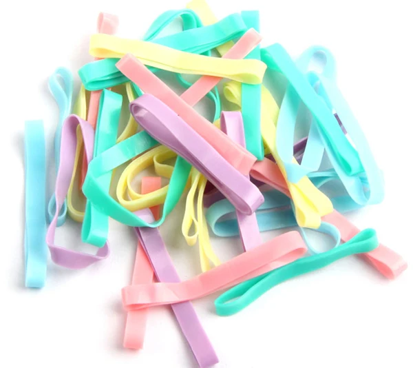 1000x детские базовые цвета asst. Эластичные повязки для волос конский хвост