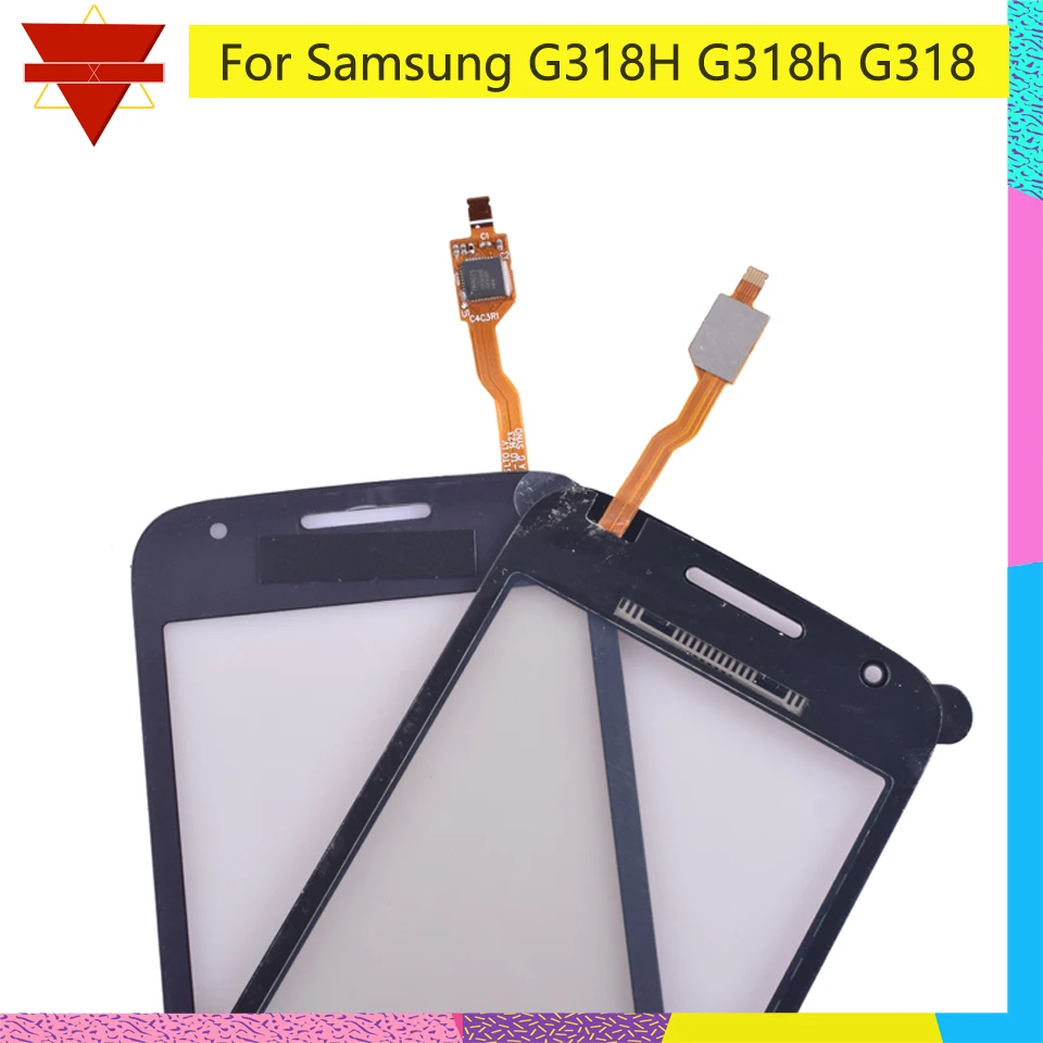 

10pcs/lot For Samsung Galaxy SM-G318H G318h G318 Touch Screen Digitizer Sensor Front Glass Lens Panel Black White Replacement