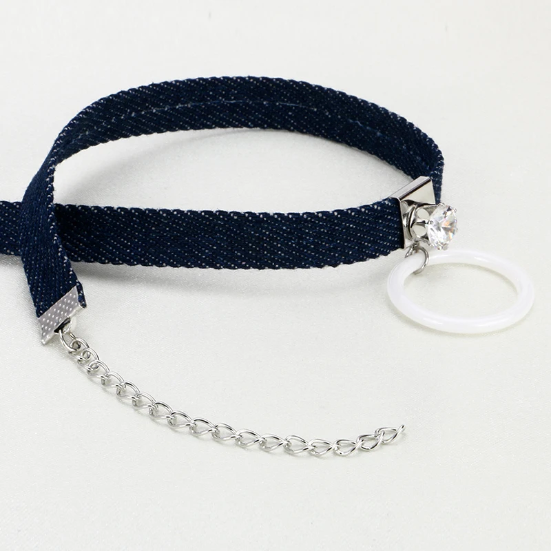 Женское Ожерелье-чокер collana Kolye Bijoux с большим кристаллом карата | Украшения и