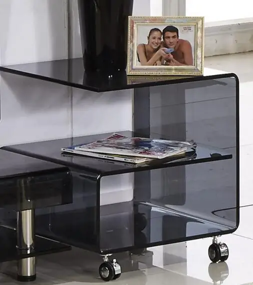 Маленький чайный столик Сжатый стеклянный мини горячего изгиба|small tea table|glass