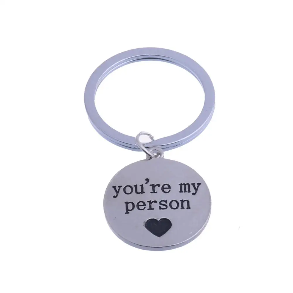 Брелок Bespmosp с подвеской в виде сердца стильный брелок надписью You are My Person 7