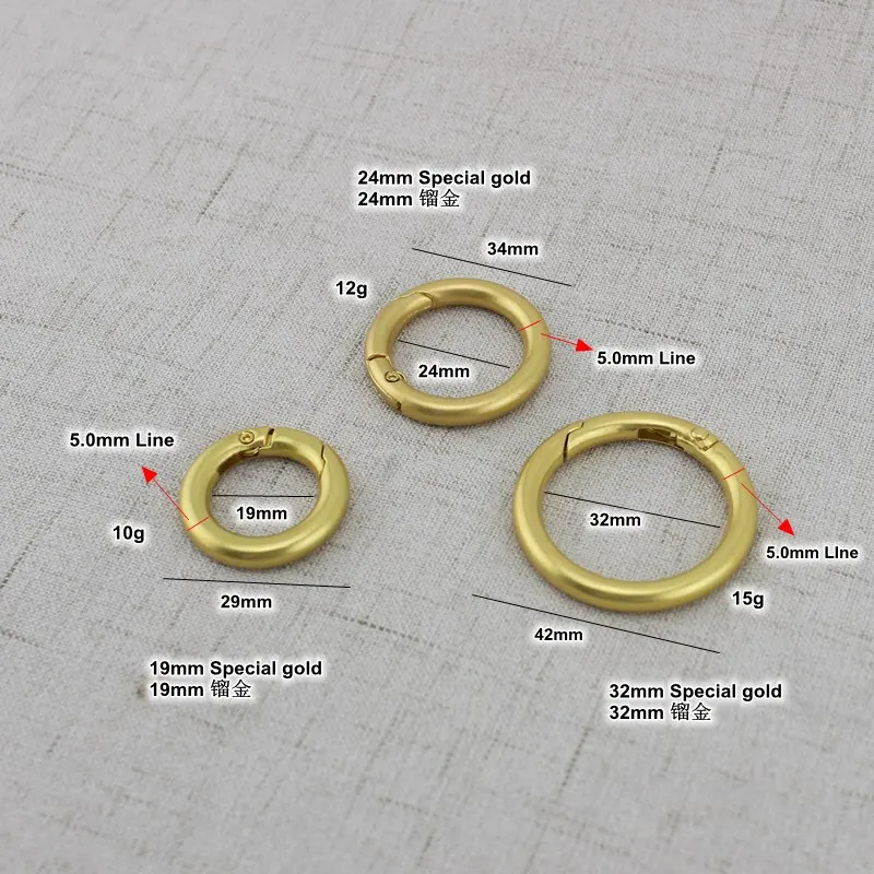 30 шт. Золотые зажимы триггеры для сумок и сумок|Детали аксессуары сумок| |