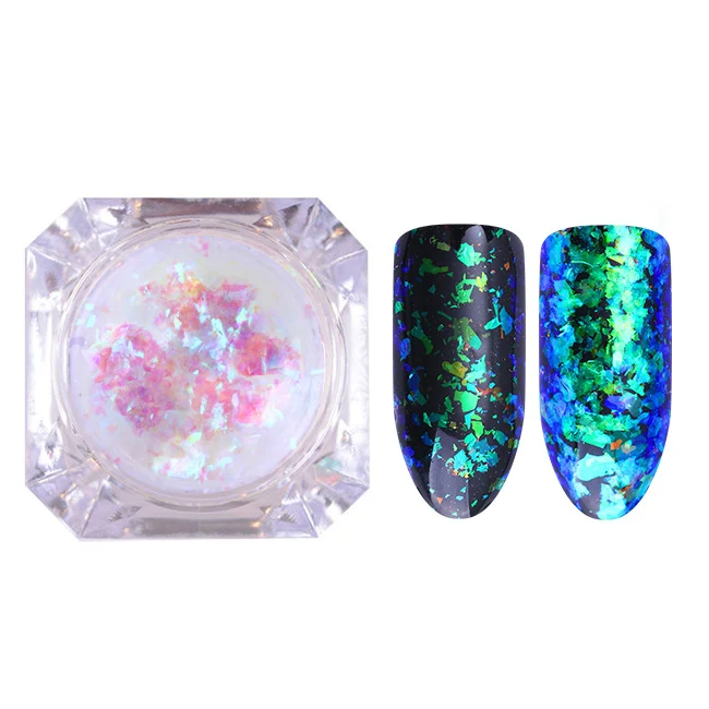 Color 22 BORN PRETTY AB цветные блестки для ногтей неровные звезды круглые переливающиеся блестки Порошковые украшения для ногтей хром - Цвет: Color 22