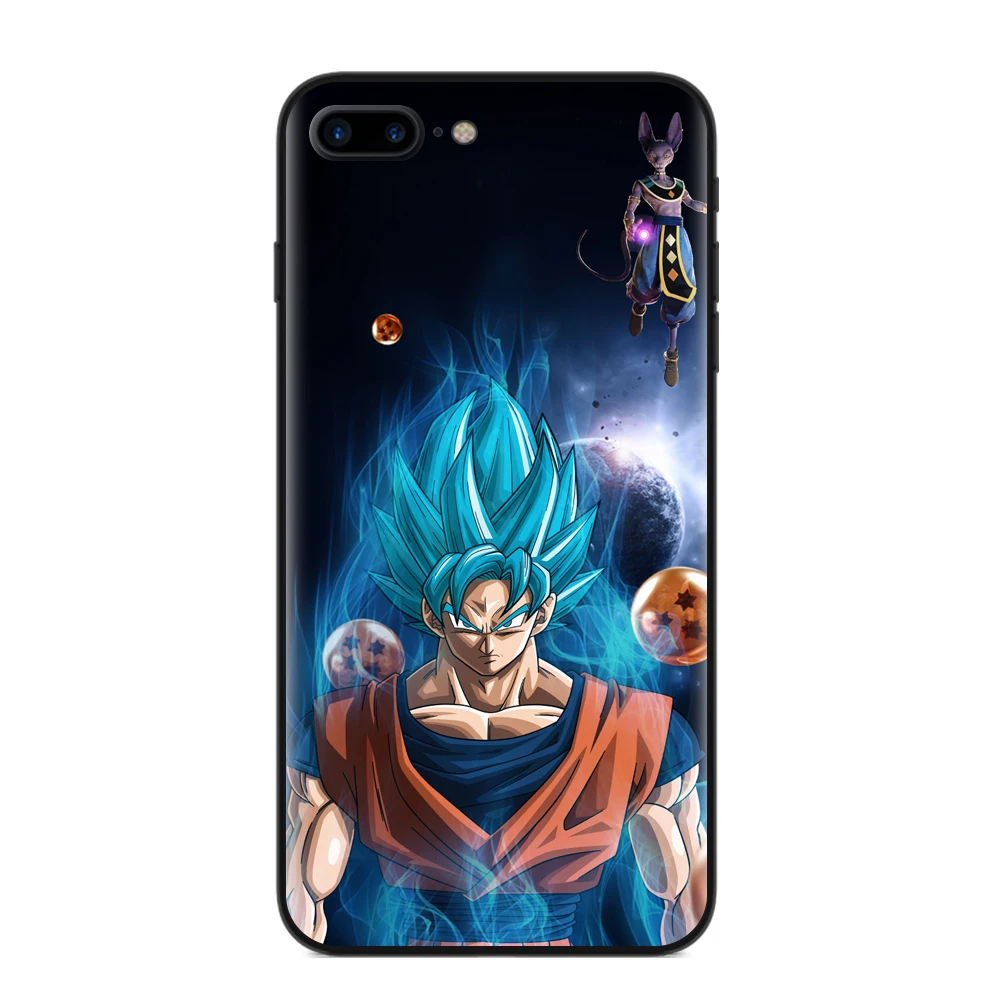 Dragon Ball z goku DragonBall Coque Shell Phone Case Soft TPU Cover For iPhone X 8 8Plus 7 6 6s Plus 5 5S SE |