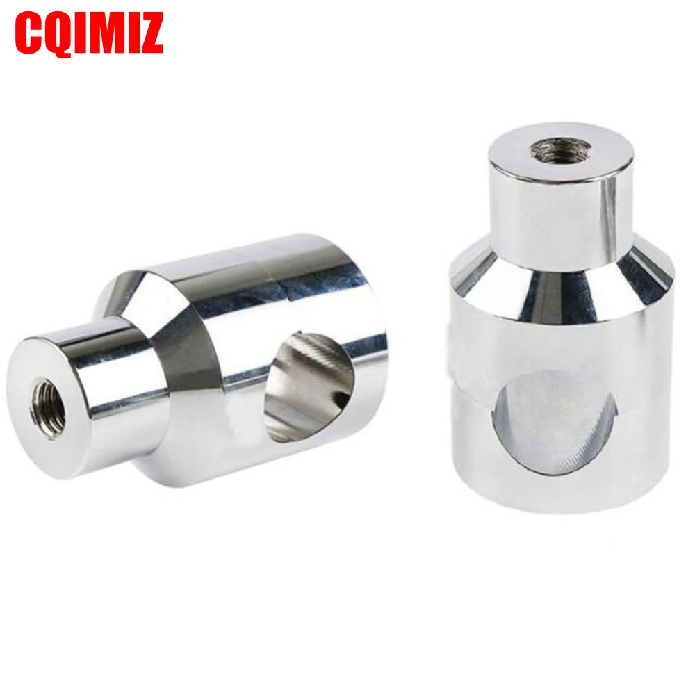 Хромированный алюминиевый круглый руль мотоцикла стояки 1 &quot25 мм зажим для Honda