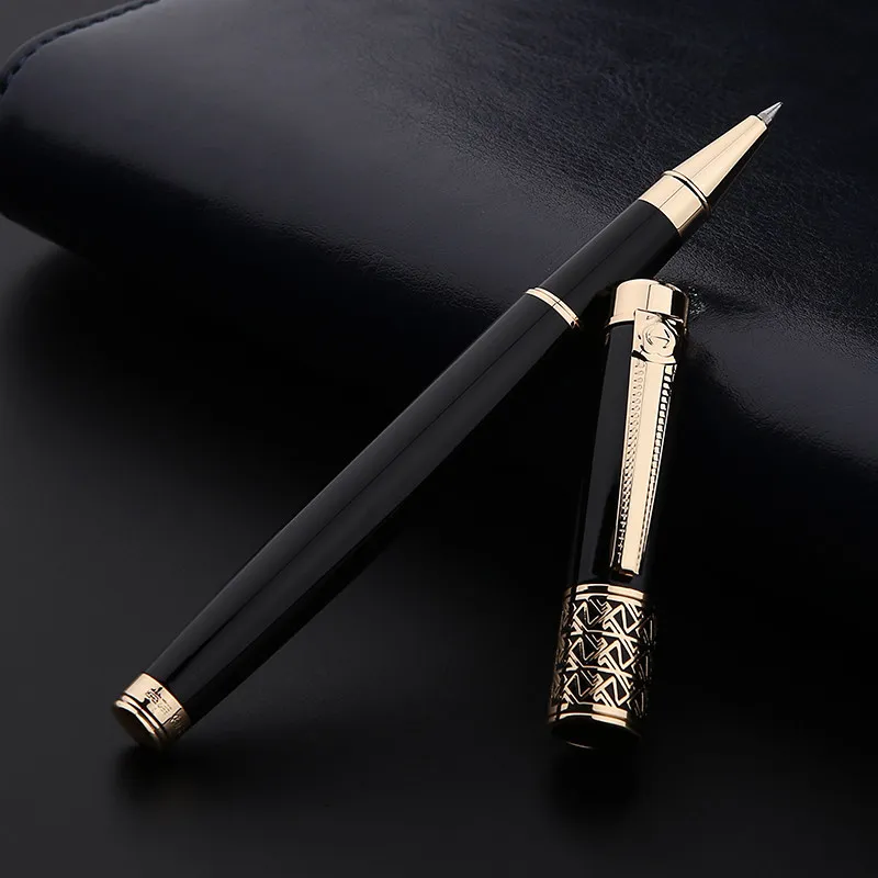 1 шт. Высококачественная Роскошная Ручка-роллер металлическая гелевая ручка для