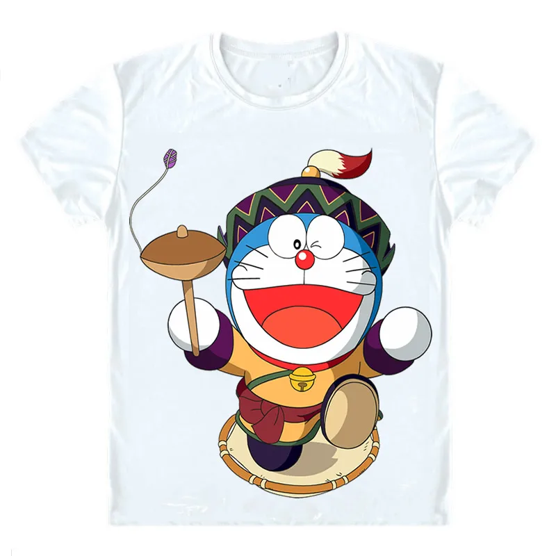 Футболки Doraemon рубашки с коротким рукавом Аниме Манга Fujiko Fujio Stand by Me Nobita Nobi Shizuka