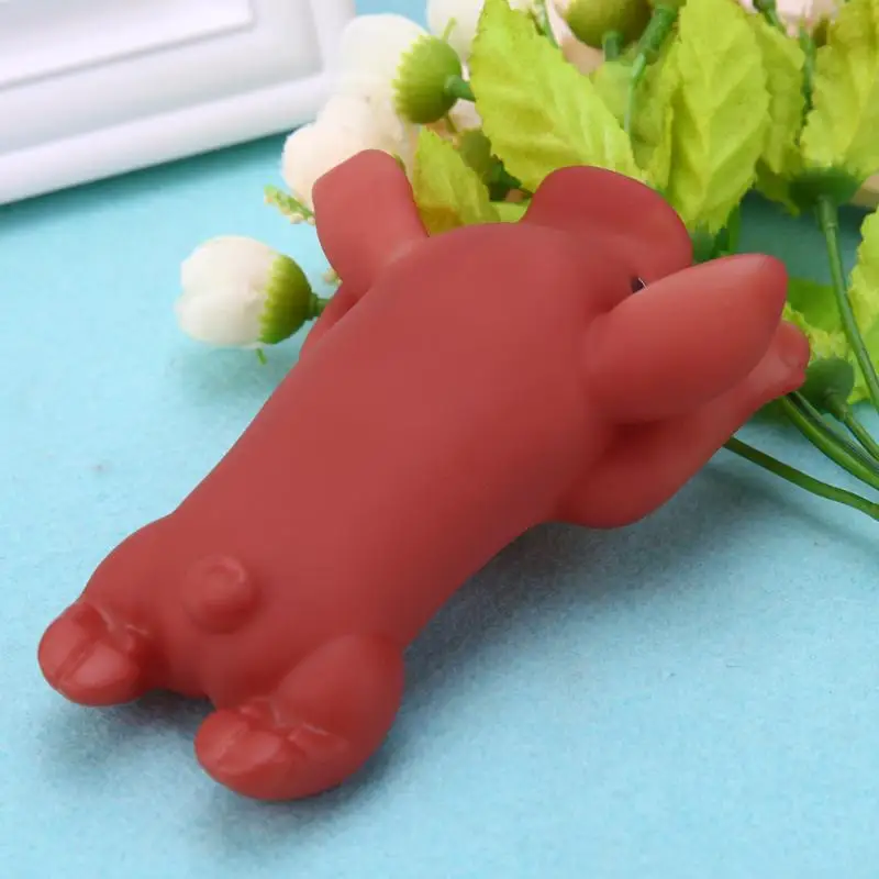 Резиновая игрушка для собаки жареная свинья пищалка жевания кричащий звук