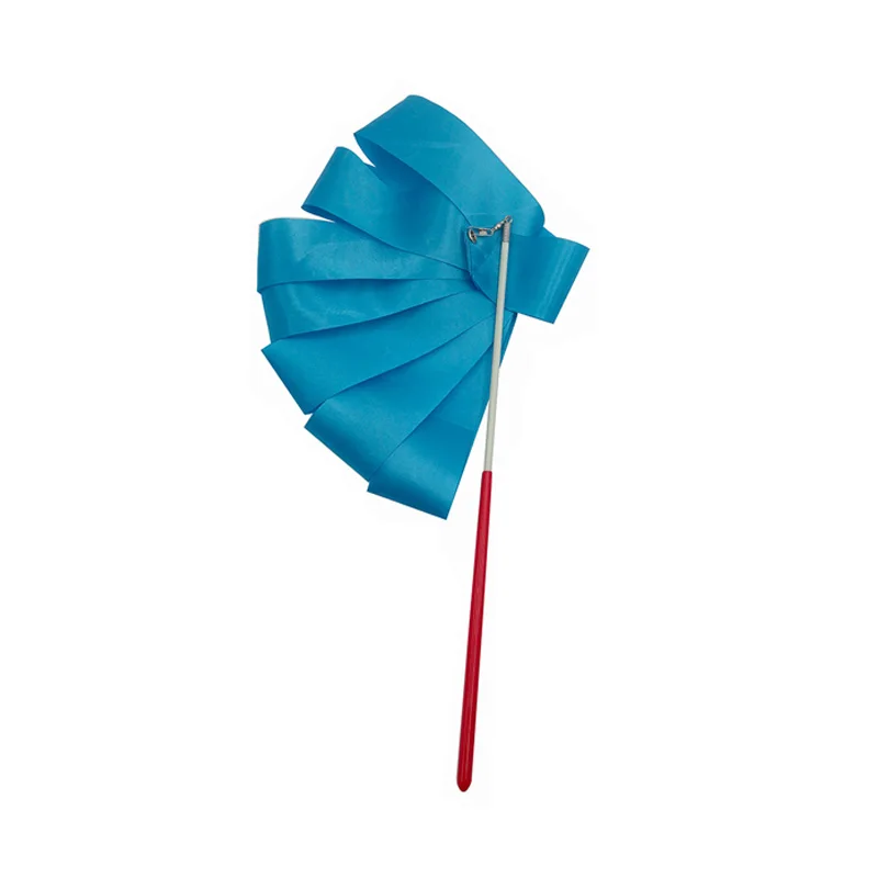 blue 2 м 10 красочная художественная гимнастика, балетный стример, крученая палка, ленты для спортзала, лента для танцев, ритмичная для тренировок в тренажерном зале, профессиональная S - Цвет: blue