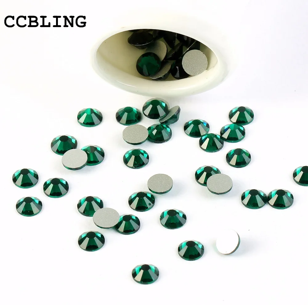 CCBLING ss3 ss30 плоская задняя изумрудная 3d украшение для ногтей с кристаллами) не