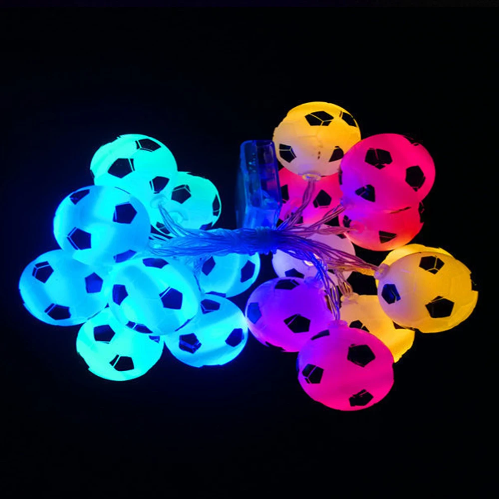 10LED футбольные огни лампы бусины атмосфера для создания освещения DIY вечерние украшения Прямая поставка аксессуары для футбола Рождественский подарок