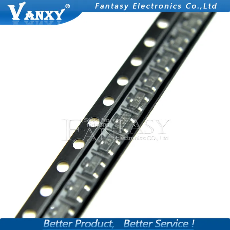 100 шт. MMBT3906 2A 3906 MMBT3906LT1G 2N3906 200mA 40V SOT 23 PNP SMD Triod транзистор новый и оригинальный|transistor