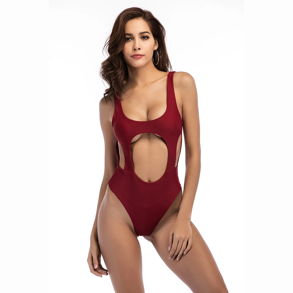 Монокини trikini 2018 мягкий цельный купальник женский спортивный push up женщин