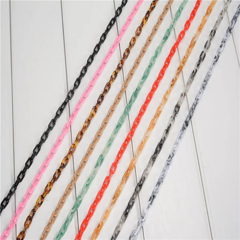 

Heat Sell DIY Resin Ornaments Eye Chain Necklace Second Gram Force Decoration Chain Parts Foreign Trade Ornaments Parts