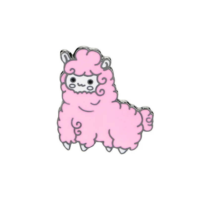 Новинка креативная простая Милая ягненка Альпака интересные шины для одежды