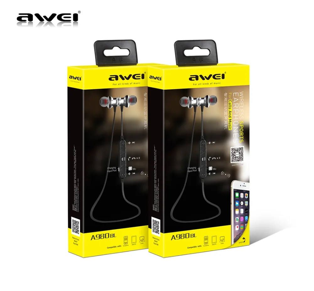 Awei A980BL Bluetooth наушники беспроводные объемный звук интеллектуальное