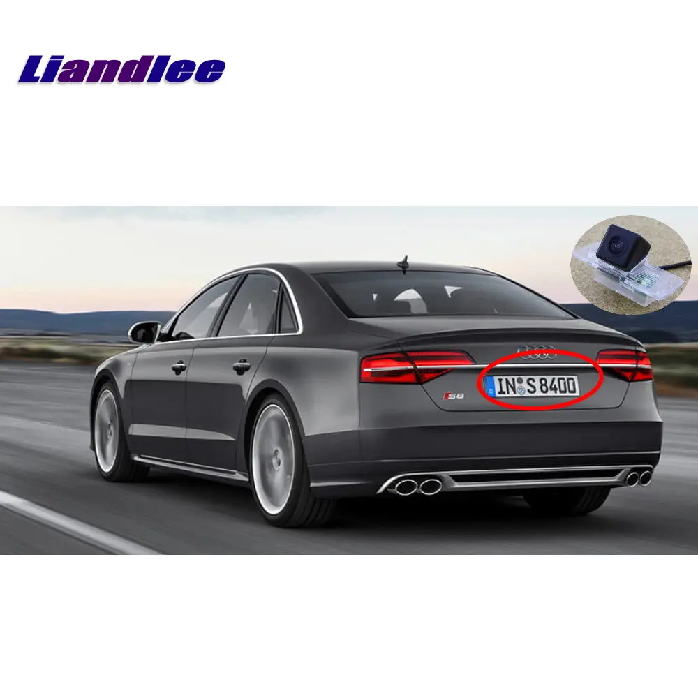 Liandlee Автомобильная камера заднего вида для Audi S8 2013-2018 резервная парковочная HD CCD