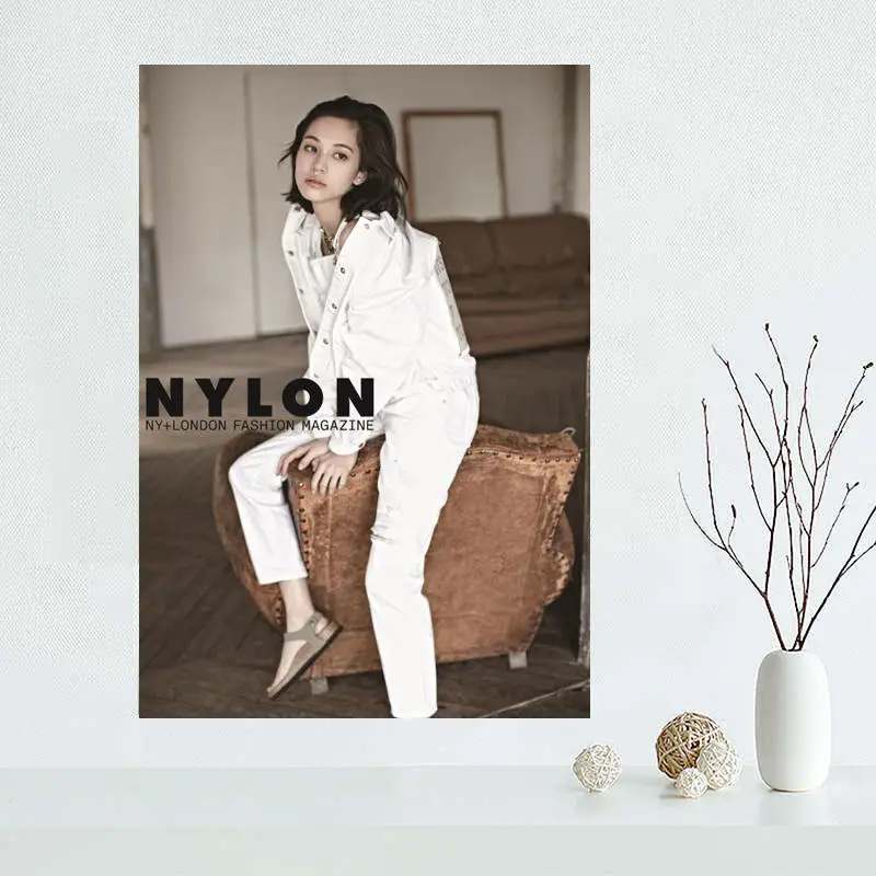 Custom Mizuhara Kiko Canvas Painting Poster Home Decor Cloth Fabric Wall Art | Дом и сад