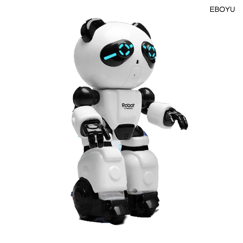Черный EBOYU Crazon 1802 Смарт RC робот игрушка Интеллектуальный рост робот музыка танец сообщение запись RC робот игрушка для домашних животных для детей подарок - Цвет: Черный