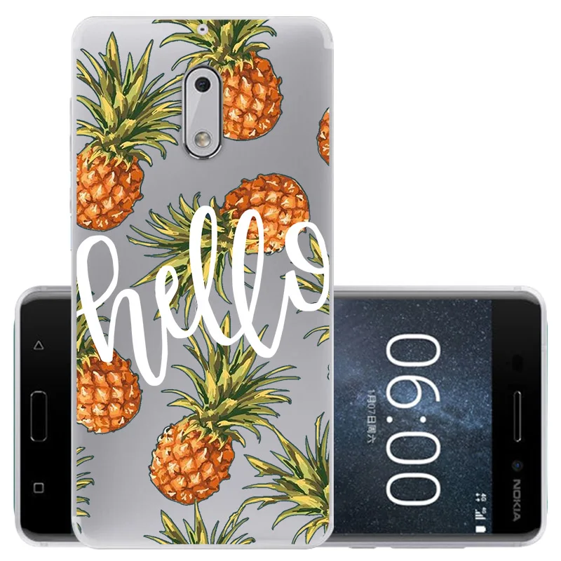 CROWNPRO чехол для Nokia 6 Чехол Мягкий силиконовый чехол для Nokia 6 TA-1000 TA-1003 5," защитный чехол для телефона для Nokia 6 Coque