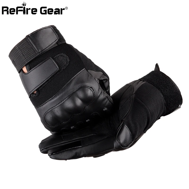 Refire gear, тактические перчатки из искусственной кожи с полным пальцем, мужские армейские перчатки SWAT, армейские перчатки с кастетом, военные перчатки, велосипедные перчатки