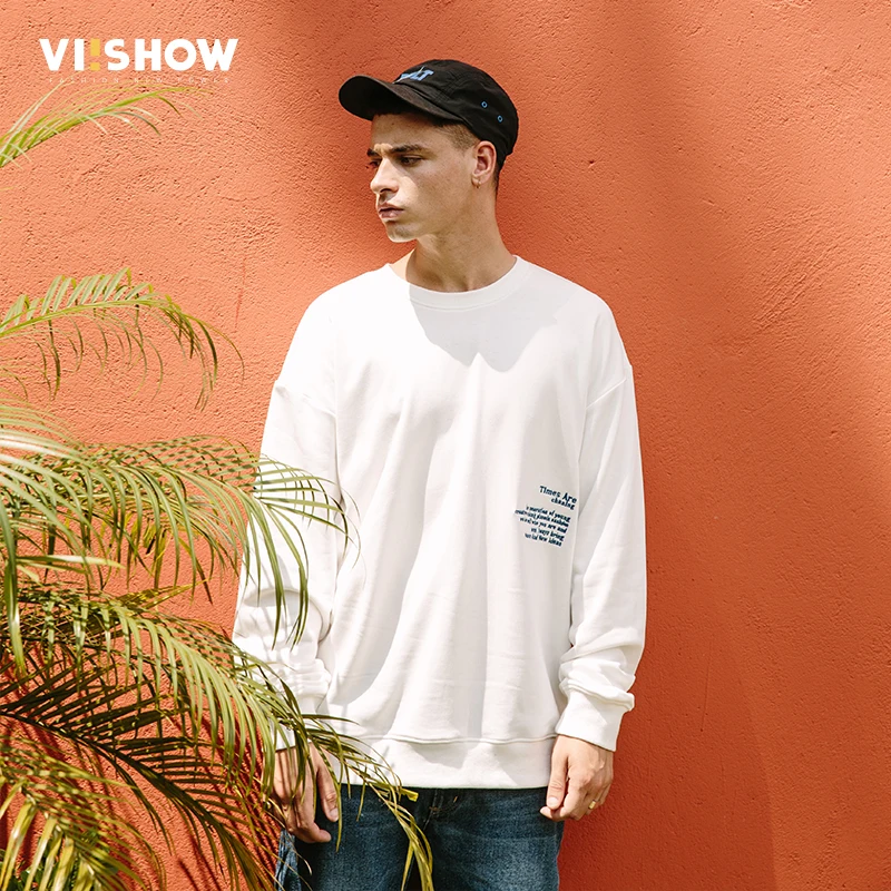VIISHOW новые толстовки мужские брендовая одежда Повседневная Толстовка с принтом