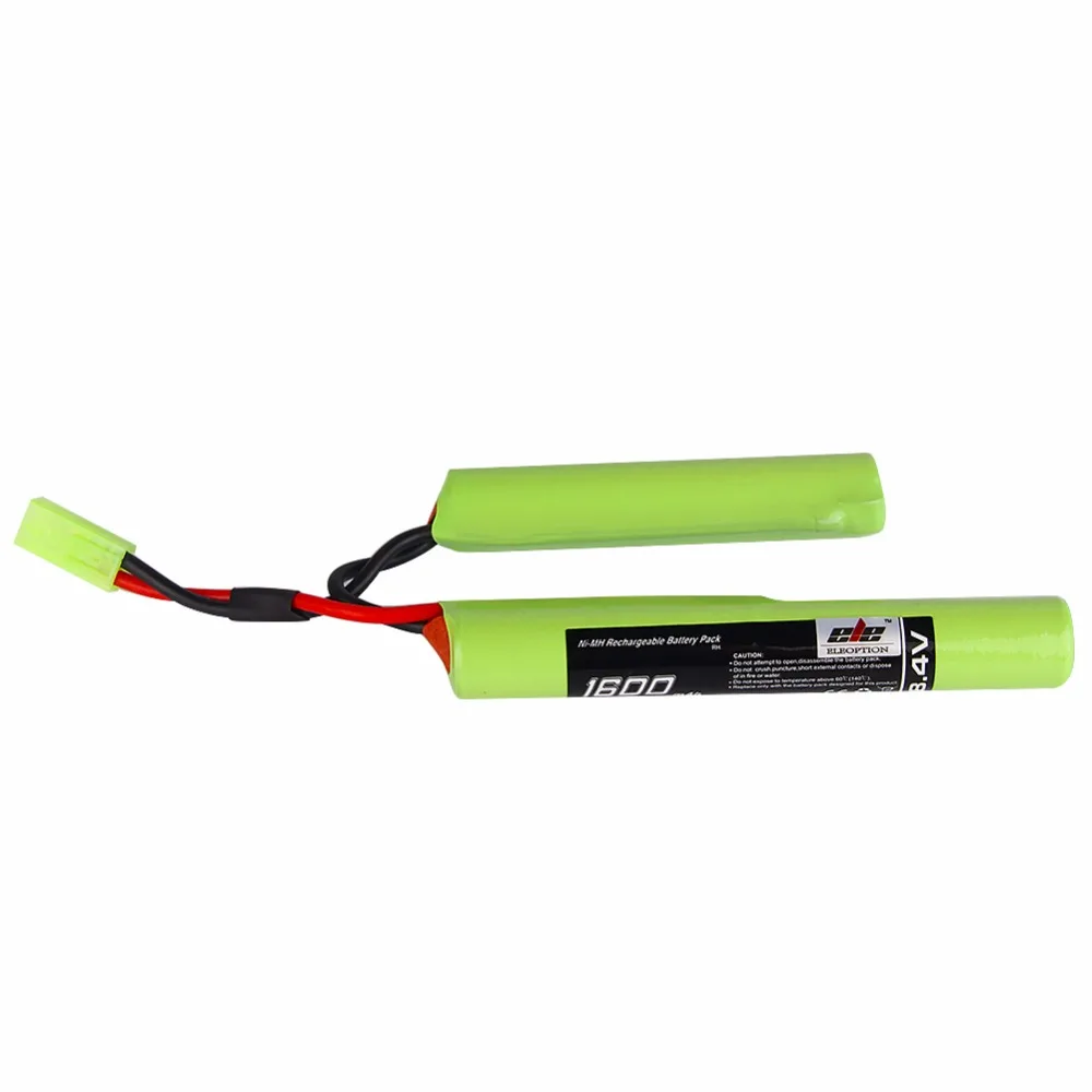 2/3A 8,4 v 1600 mAh Бабочка NunChuck блок аккумуляторов NiMH с мини соединитель tamiya для мини AK серии страйкбол AEG пистолеты