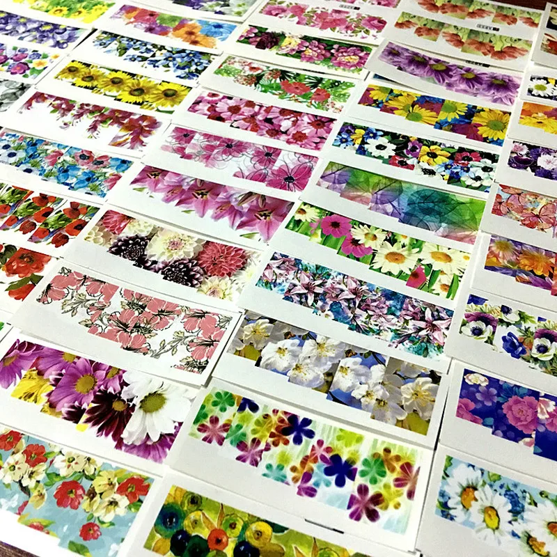 

Переводные наклейки для ногтей, 50 листов