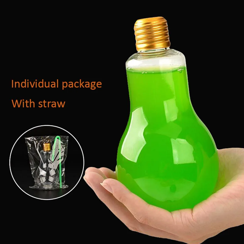 10 шт. лампочка бутылка для воды модные милые молочные соки лампочки герметичная