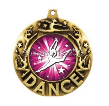 Женская Бронзовая медаль для танцев популярная индивидуализированная 3d