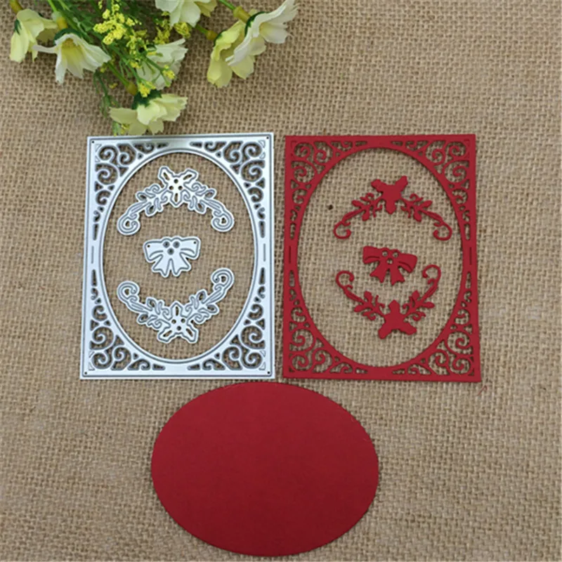 Трафаретный Скрапбукинг 4 шт. пустотелая рамка металлические режущие матрицы