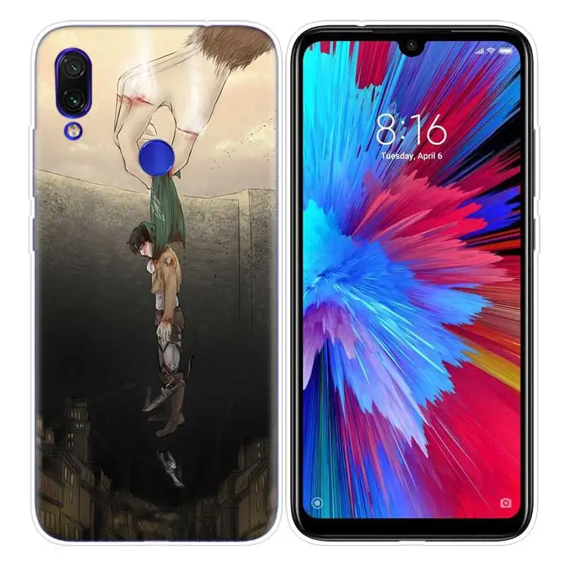 10 Чехол с аниме атака на титанов для Xiao mi Red mi Note 7 7S K20 Y3 GO S2 6 6A 7A 5 Pro mi Play 9T A1 A2 8 Lite Poco F1 чехол для телефона - Цвет: 10