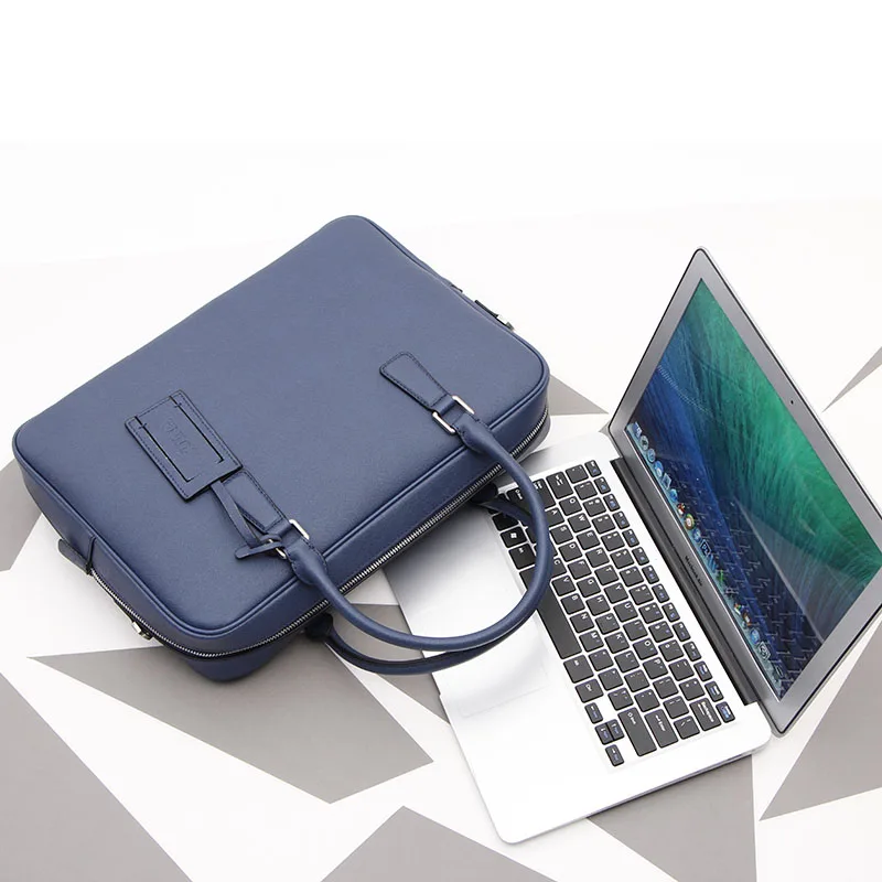 2021 New Men's Genuine Leather Handbag Casual Shoulder Bag Cowhide Crossbody Business Briefcase Laptop Bag. | Багаж и сумки