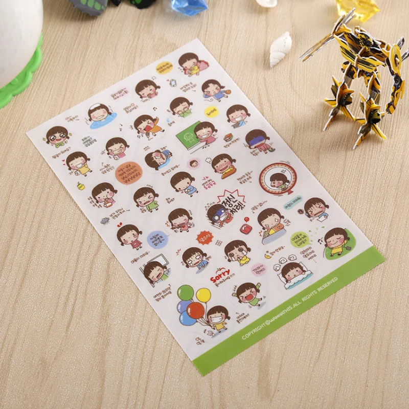 (6 листов)/партия наклейки для дневника блокнота телефона|sticker board|stickers refrigeratorsticker