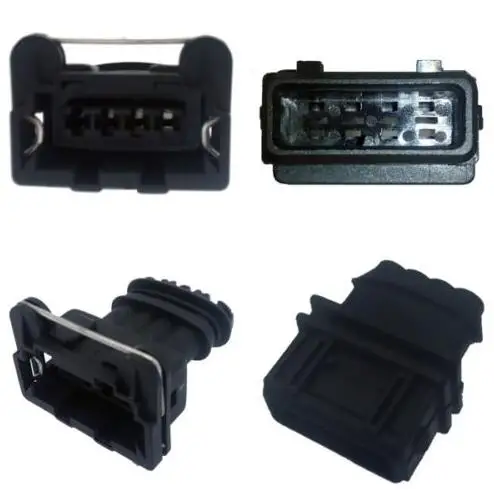 5sets/lot 4 Pin/Way AMP/TYCO Junior Power Timer JPT Male And Female Connector Plug For BOSCH EV1