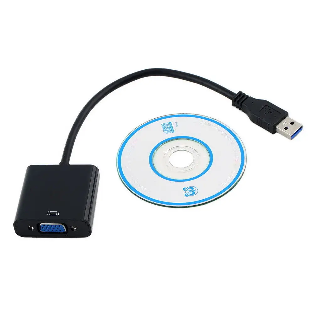 10 шт. Высокое качество USB 3 0 к VGA Мульти-дисплей адаптер конвертер Внешний
