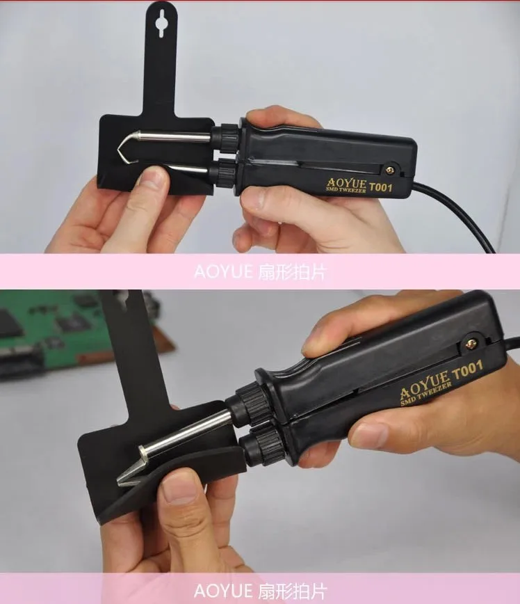 Aoyue 950 SMD антистатический термостат Регулируемая IC паяльная станция горячий Пинцет ремонтная паяльная станция
