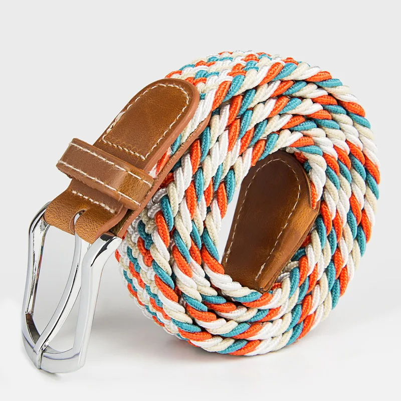 Elastic Belt Knitted Canvas Long Belts Decoration Girdle Female Pin Buckle Strap Unisex Adult Casual High Quality Fashion 2019 | Аксессуары